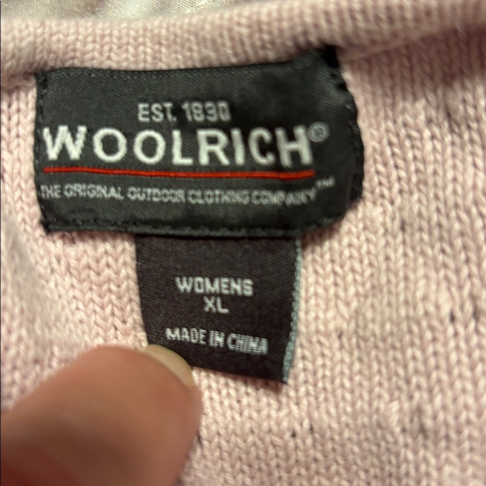 Woolrich Light Pink V-Neck Sweater - Picture 6 of 6